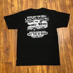 Vans Black 'Off The Wall' Graphic Tee